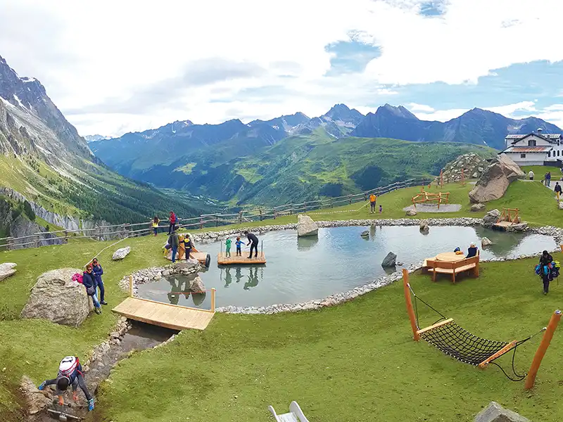 Parco giochi sul Monte Bianco